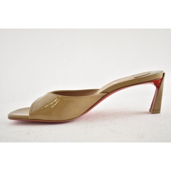 Christian Louboutin Condora Mule 55 Lionne Patent Backless Sandal Heel Pump 40 - Picture 10 of 15